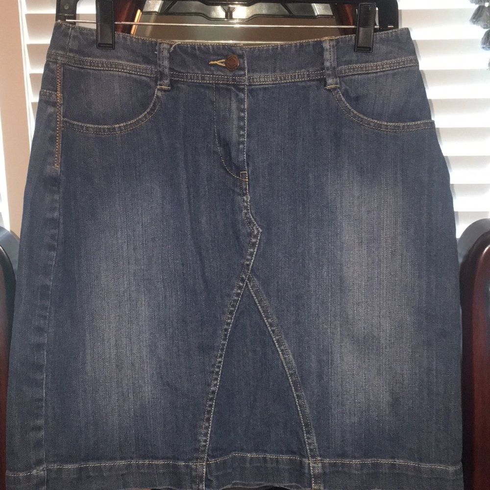Boden Blue Jean Skirt